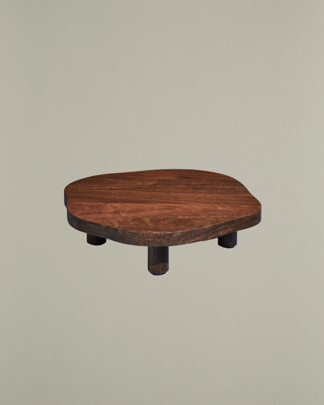 Abstract Pedestal Serving Board — Queensland Spotted Gum (made to order)
