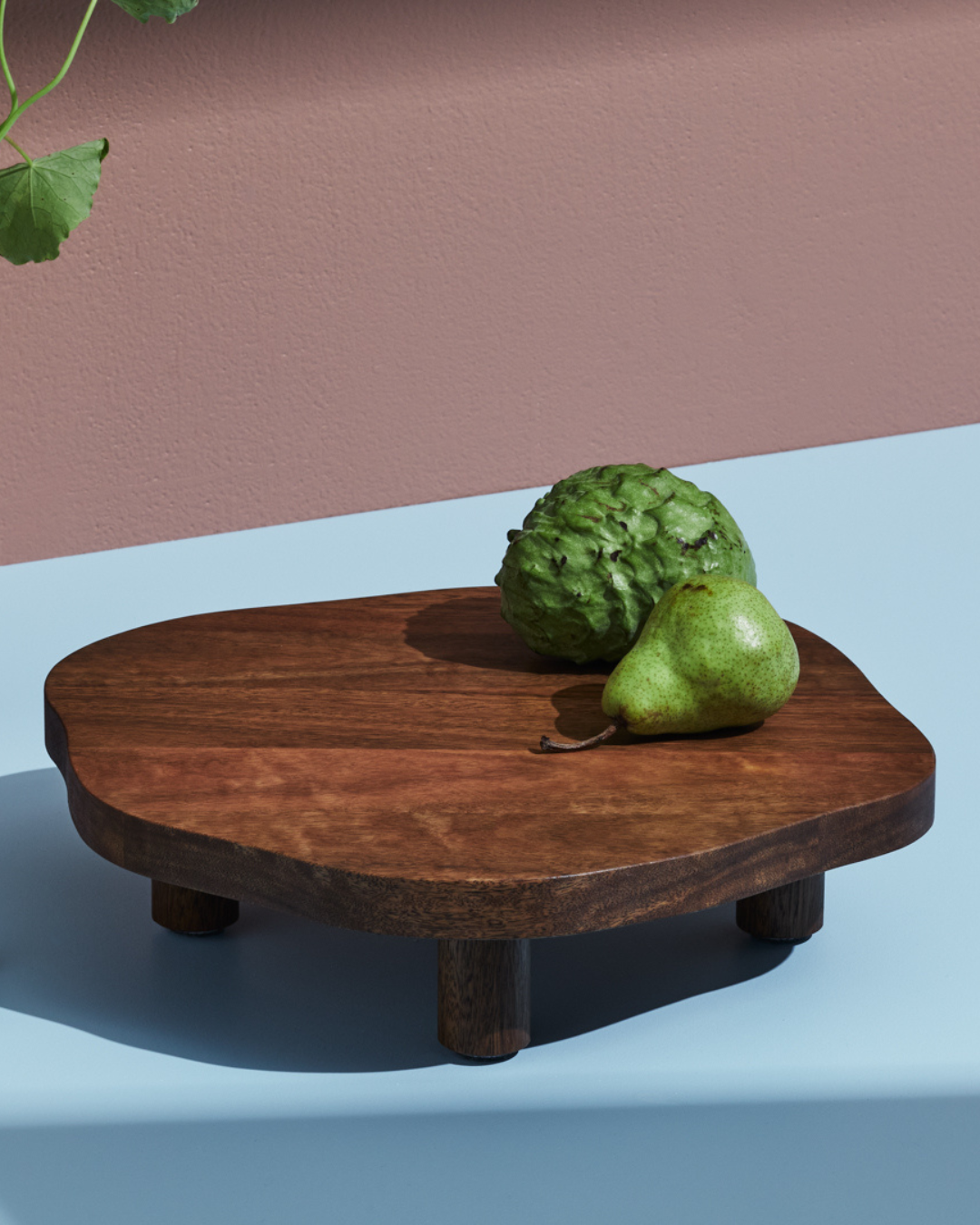Abstract Pedestal Serving Board — Queensland Spotted Gum