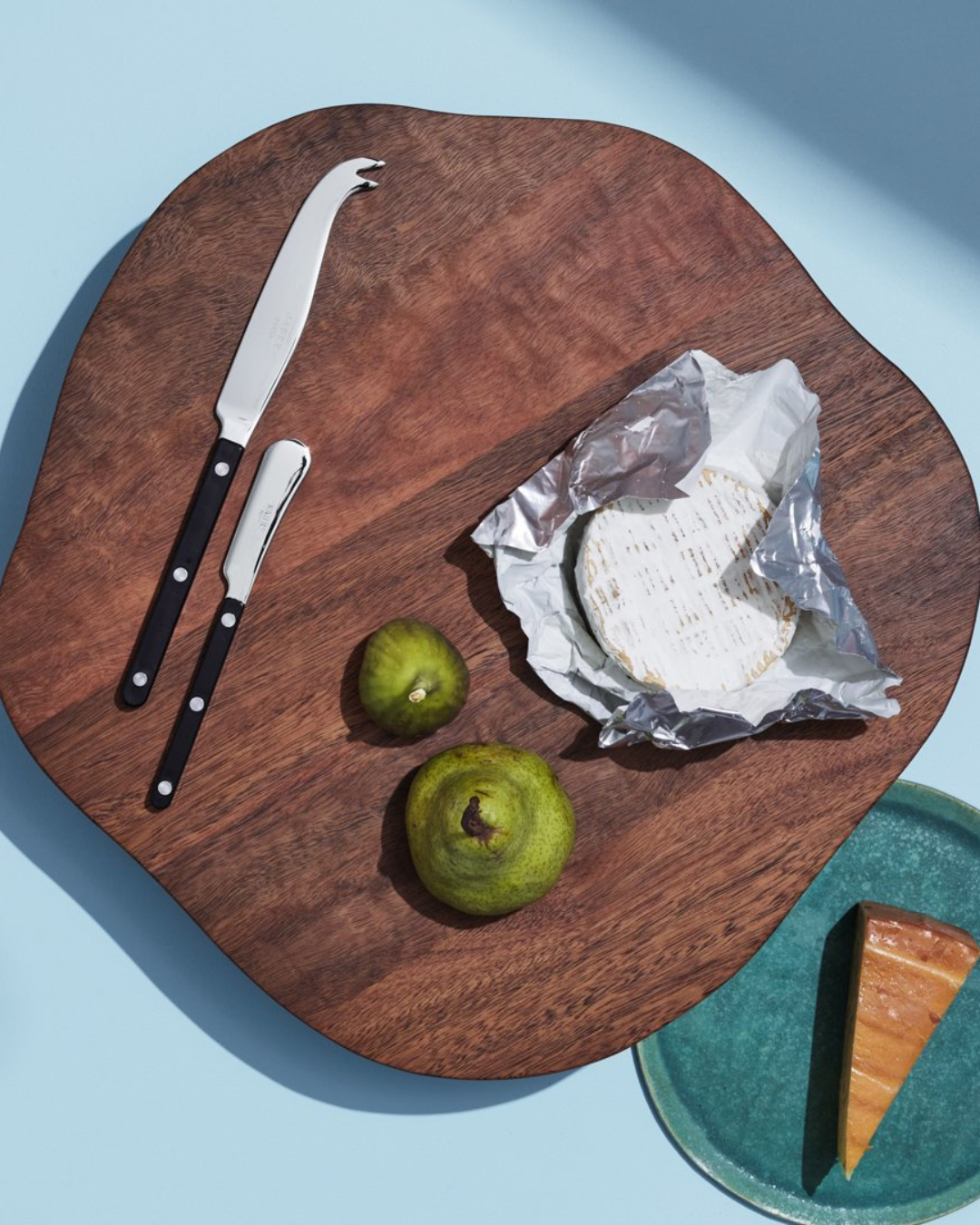 Abstract Pedestal Serving Board — Queensland Spotted Gum (made to order)