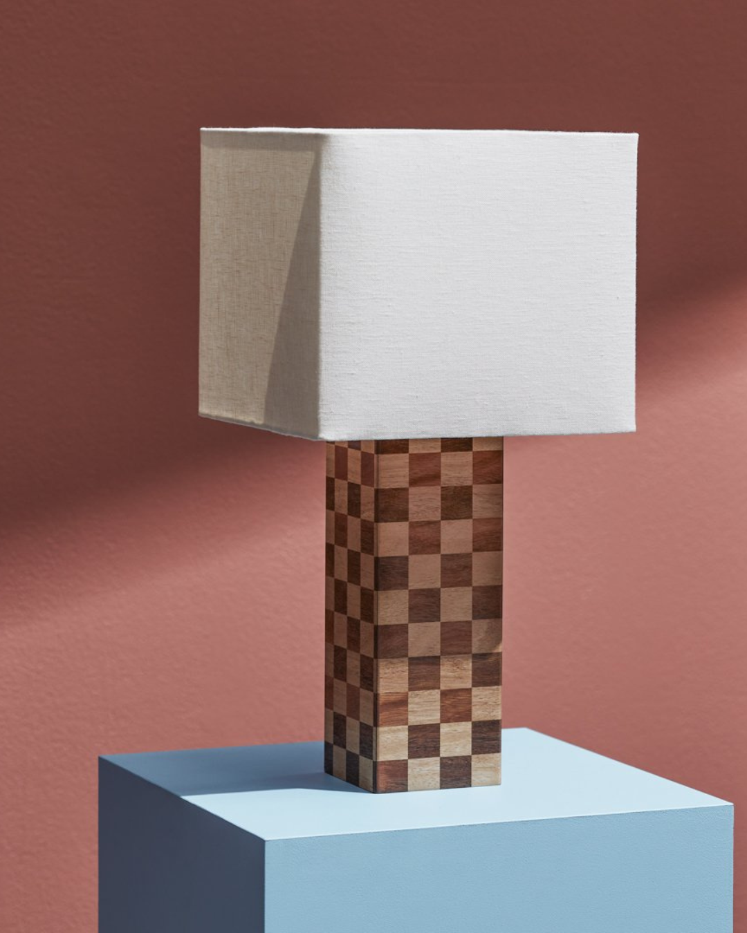Check Mate Rectangular Table Lamp