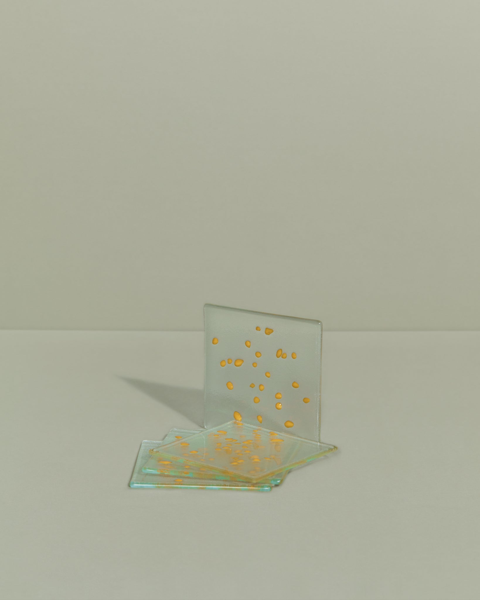 Speckle Coasters — Sunshine Yellow