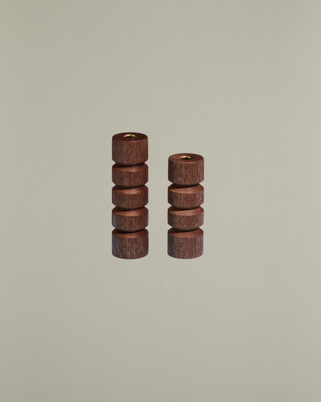 Pillar Candle Holders — Set of Two