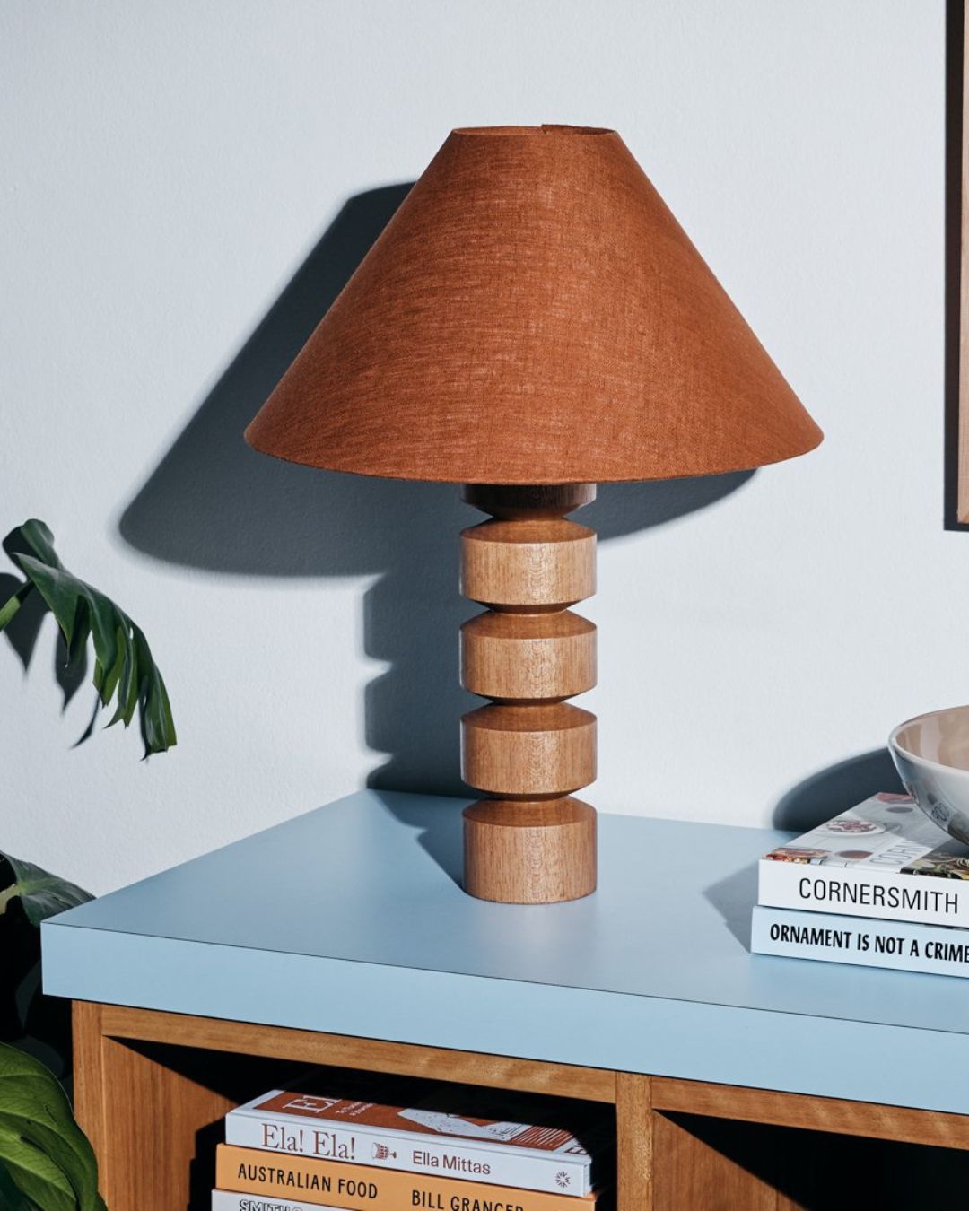 Pillar Table Lamp Rust