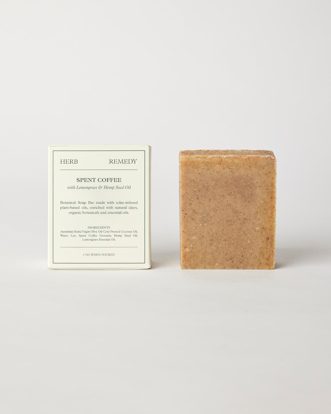Spent Coffee with Lemongrass & Hemp Seed Oil Soap