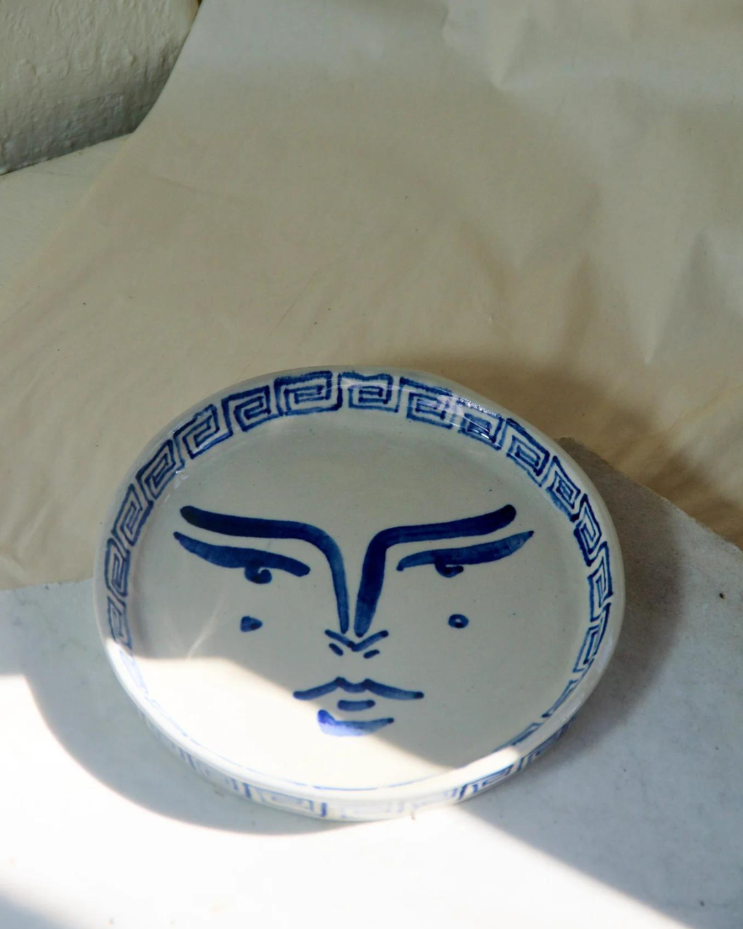 Hand-built Sardine Plate - Blu