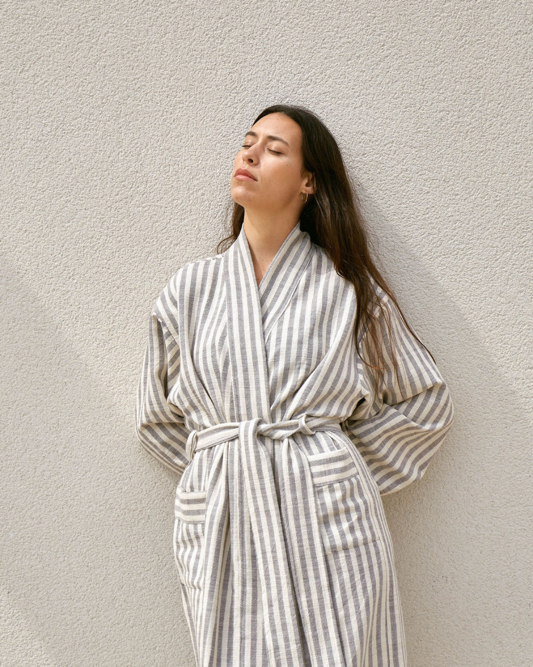 Striped Grey Robe