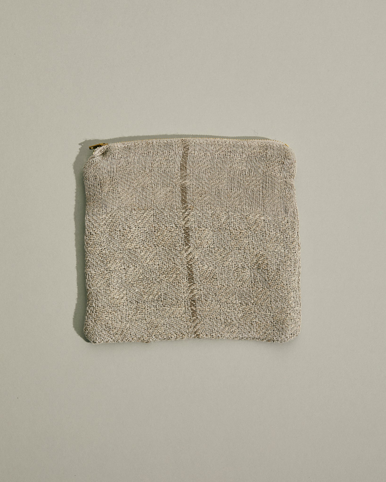 Handwoven Pouch - Linen Twill