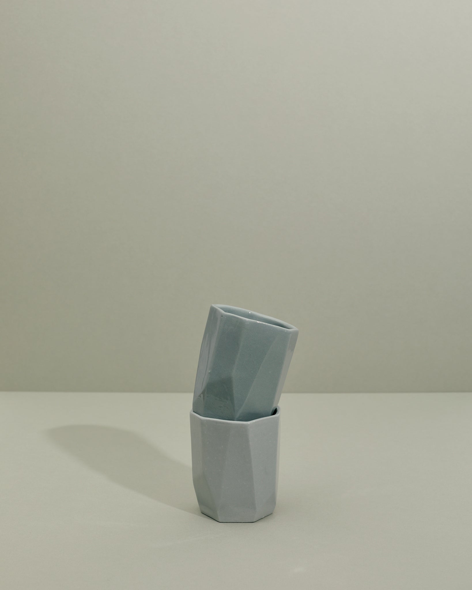 Stone Blue Tall Gem Cup